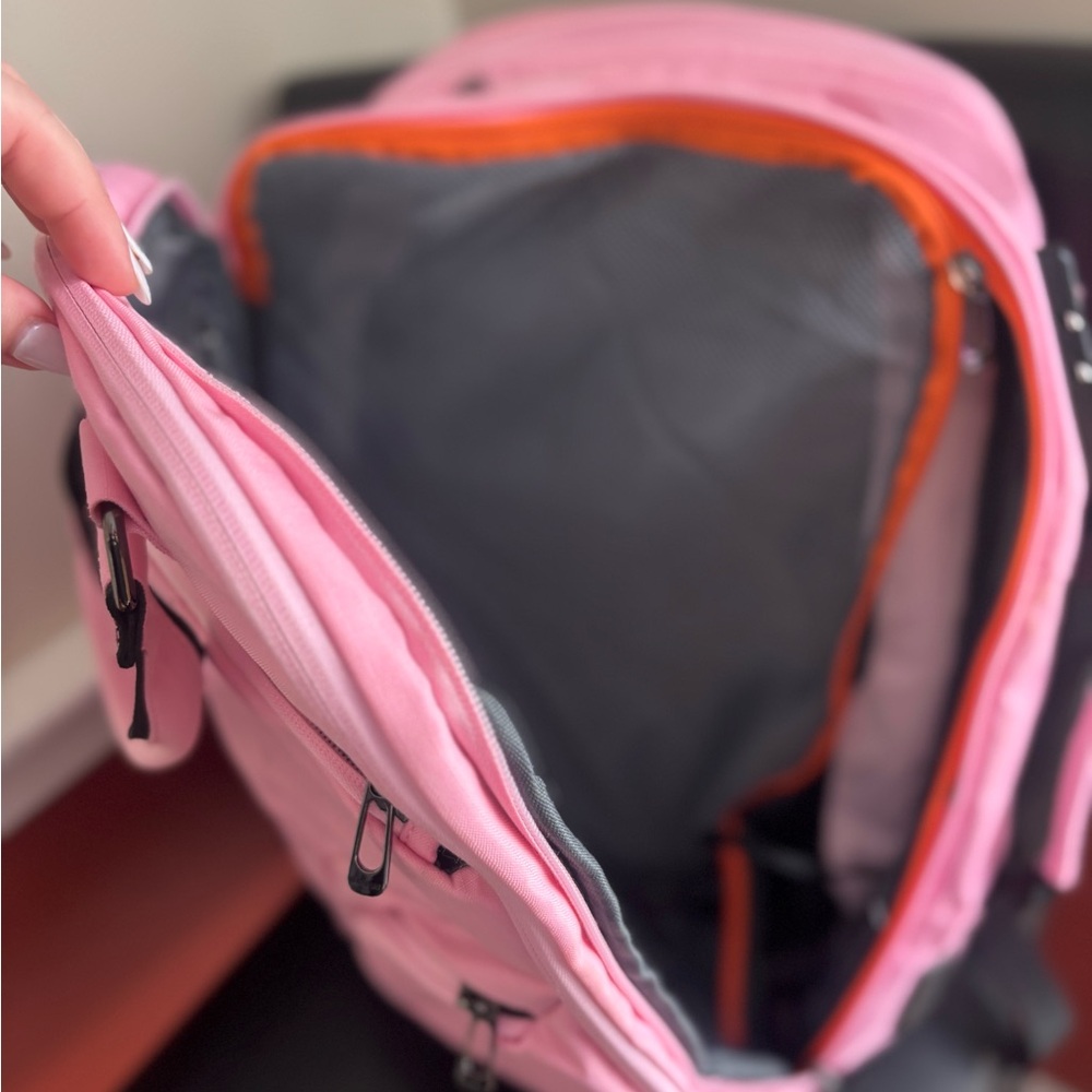 Bange Pink Backpack With Multiple Compartments- T… - image 4